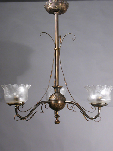 3-Light Aesthetic Electrified Oil Chandelier